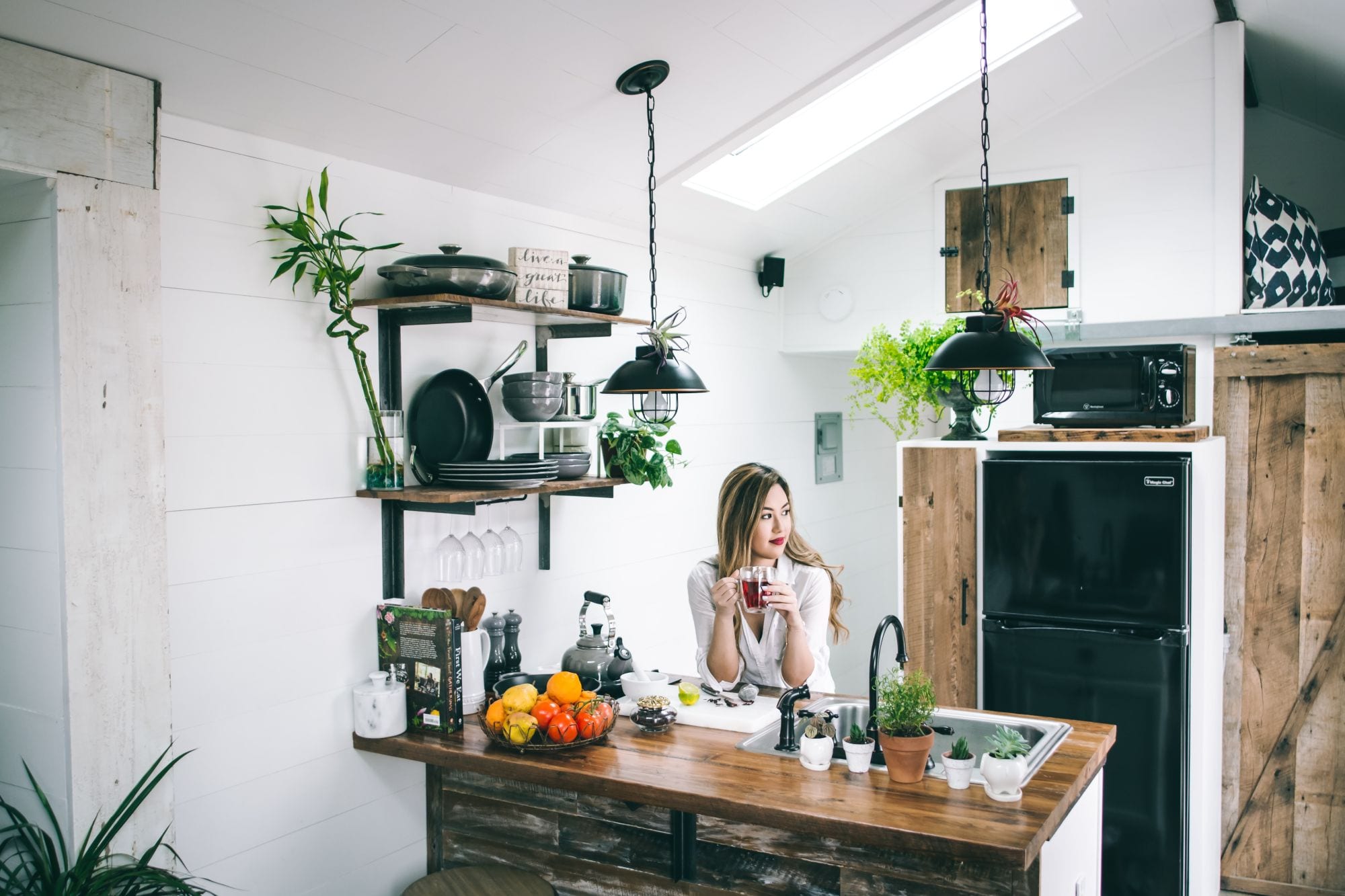 Kitchen; bamboo dish racks