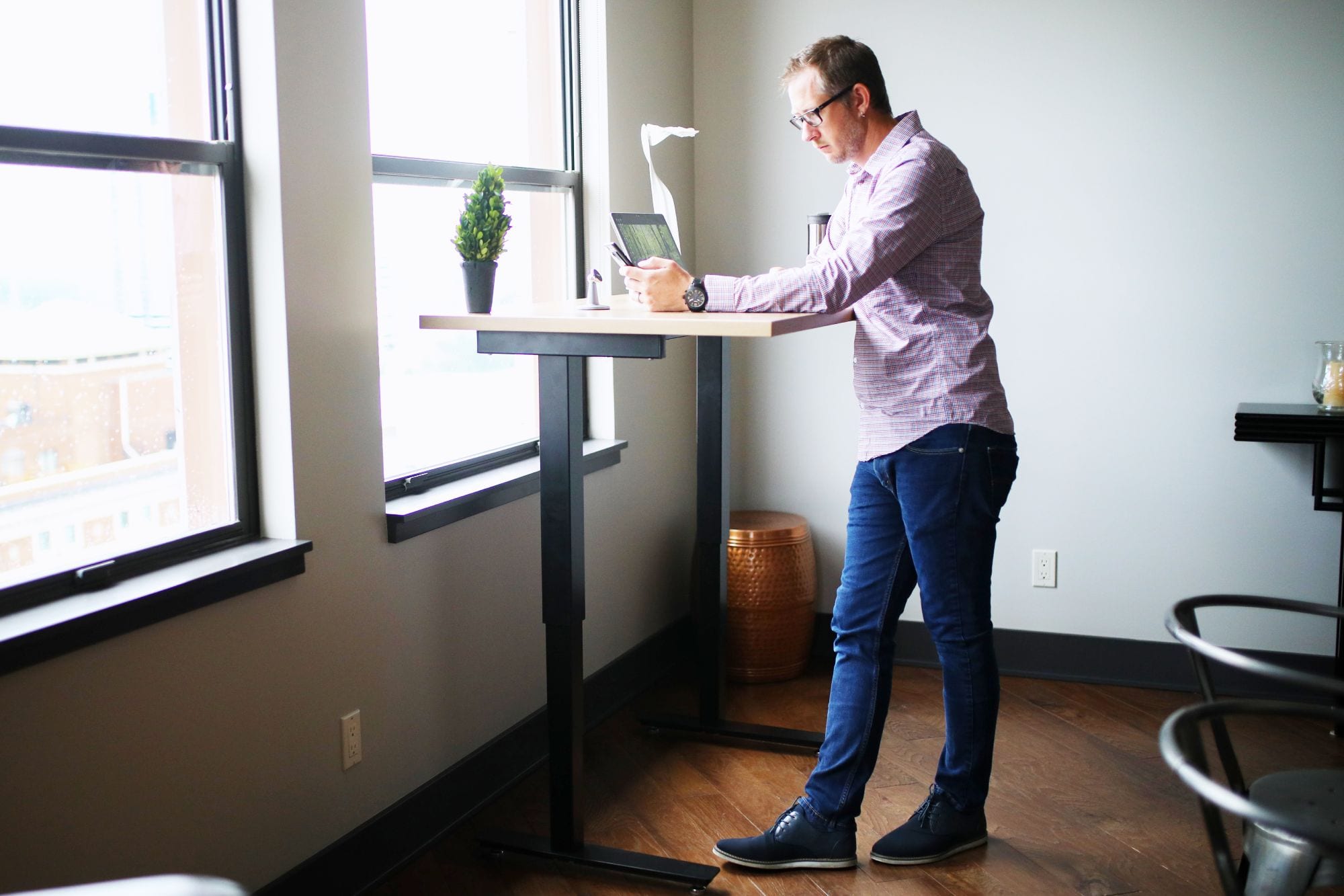 Standing desk; bamboo desks